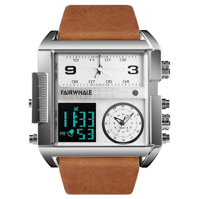 Elegant Men's Electronic Quartz Watch | Luminous Vintage Sports Timepiece