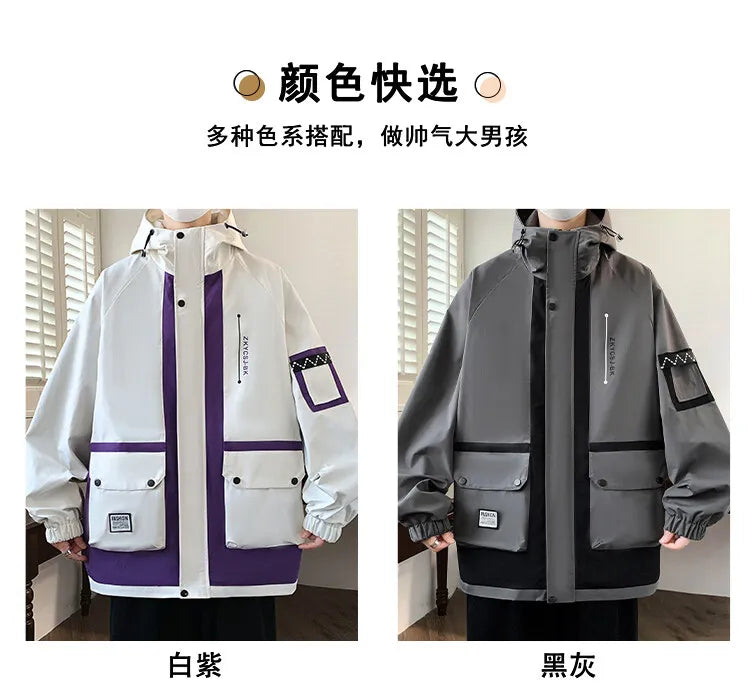 Classic Men's Hooded Casual Jackets | Stylish Windproof Coats