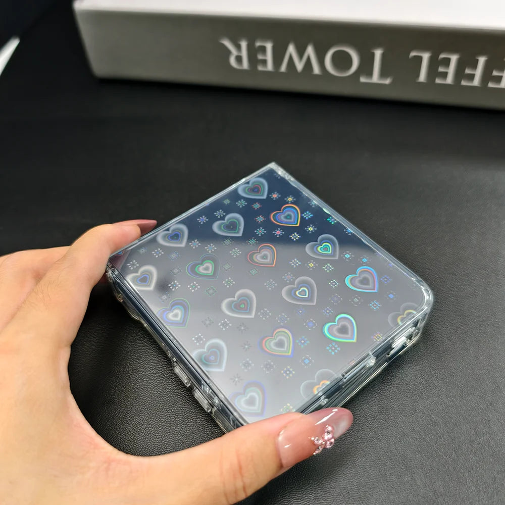 Holographic Love Pattern Phone Case | Stylish Shockproof Protection