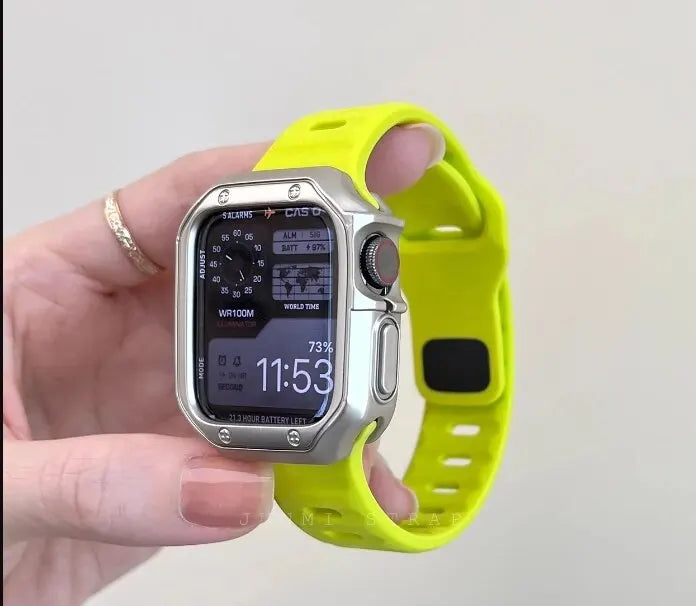 Soft Silicone Sport Strap & Case for Smartwatch | Comfort & Style