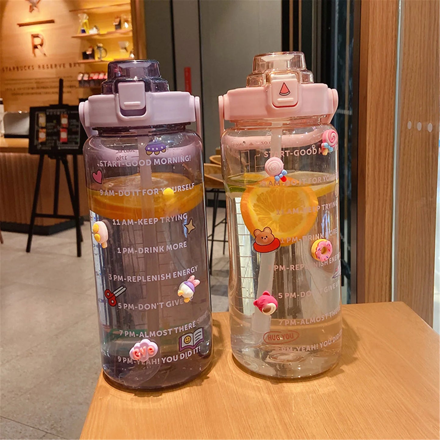 2000ml Large Capacity Sports Water Bottle | Leak-Proof & Portable