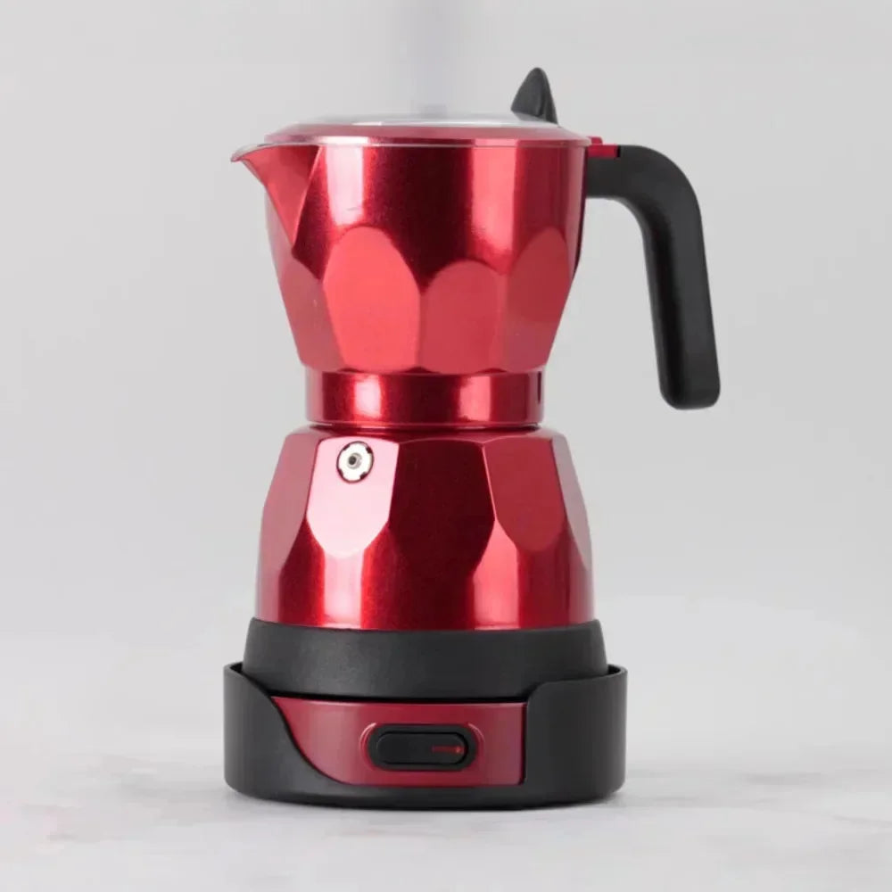 Transparent Electric Moka Pot | 150ml Portable Coffee Maker
