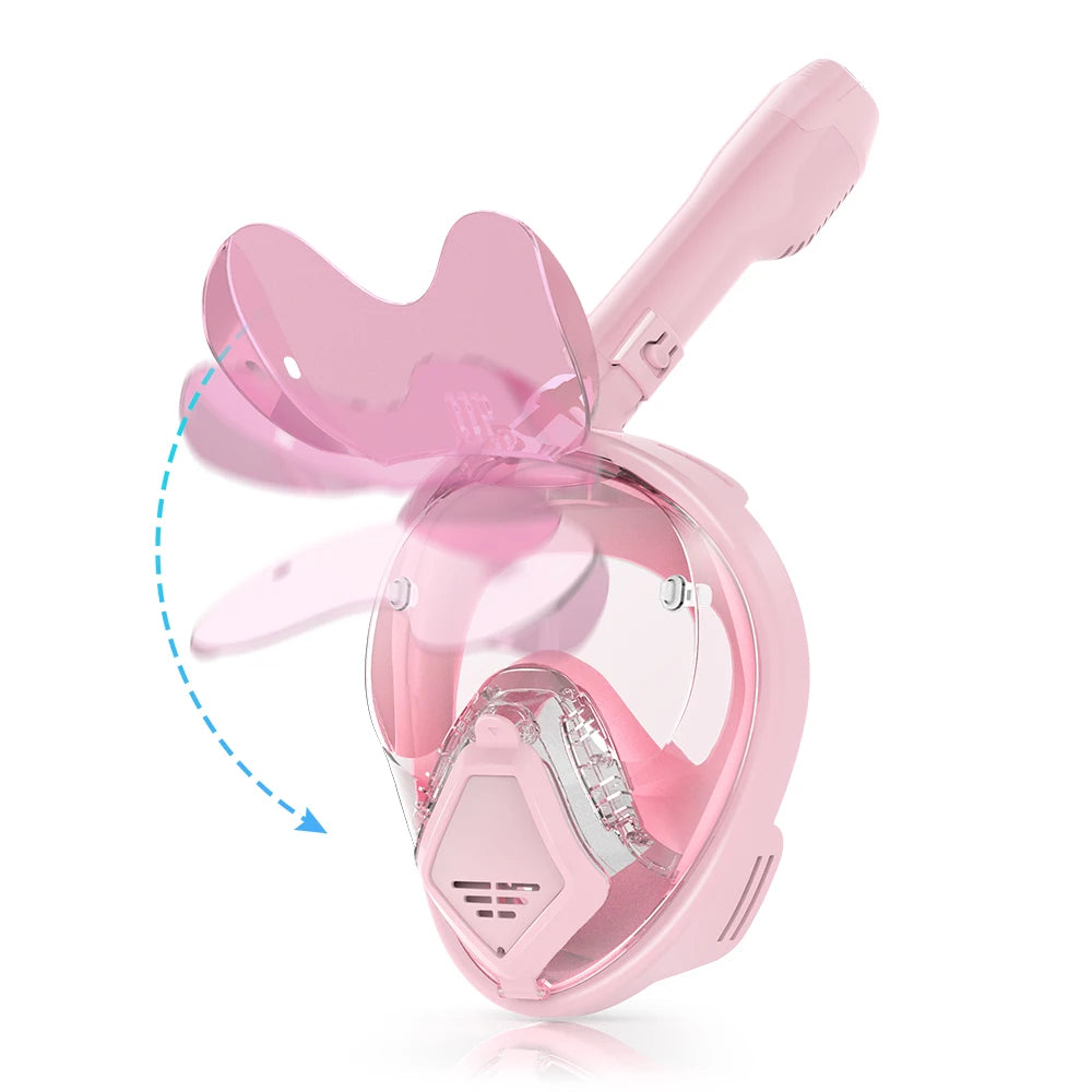 Kids Full Face Snorkel Mask | 180° Panoramic Design for Fun