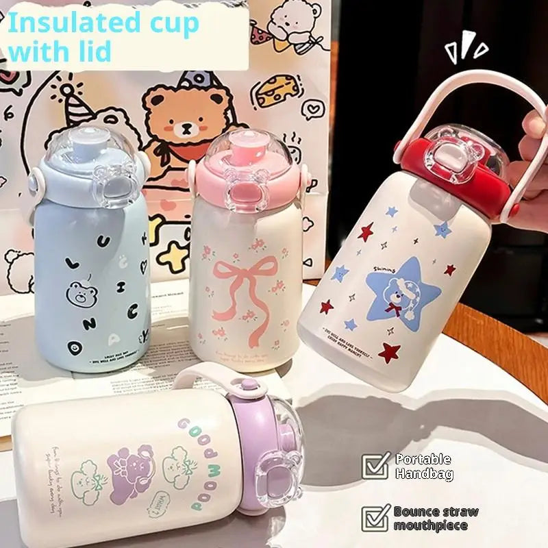 Cute Portable Stainless Steel Thermos Cup for Kids | Durable Drinkware