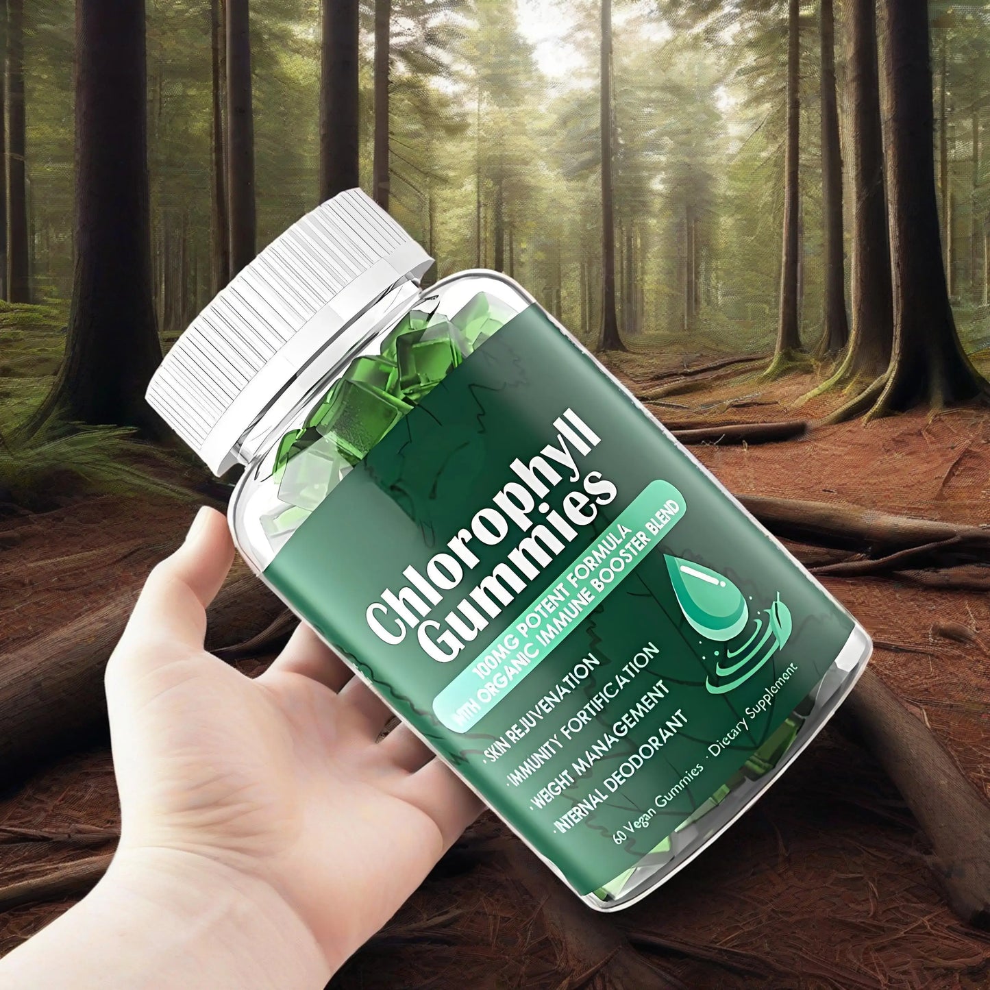 Sugar Free Chlorophyll Gummies with Unfiltered ACV - Health Boost