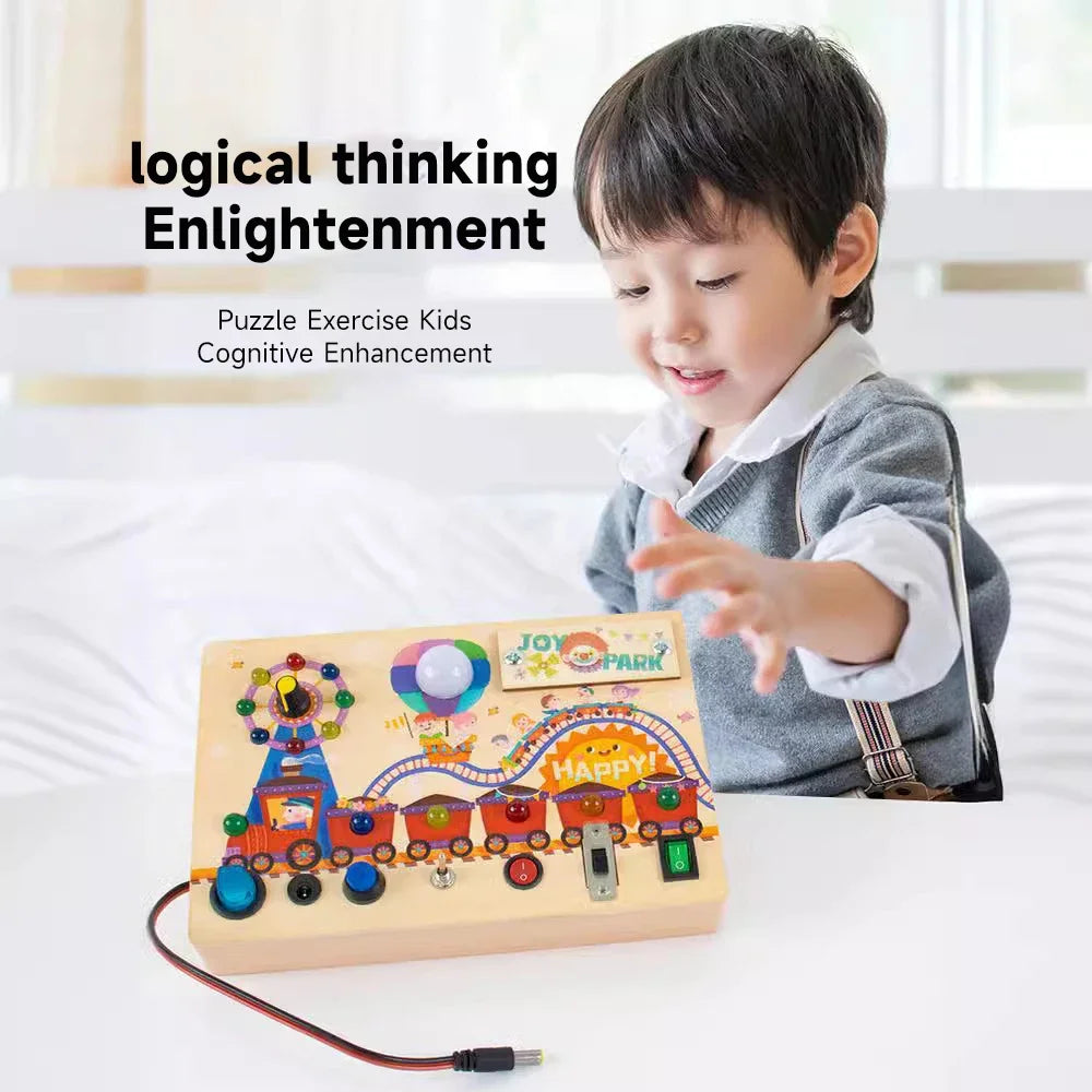 Engaging LED Busy Board | Interactive Sensory Toy for Kids
