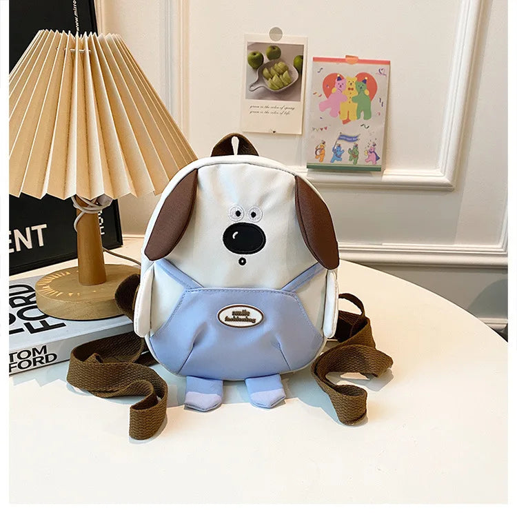 Cute Cartoon Dog Mini Backpack | Adjustable Canvas Travel Bag