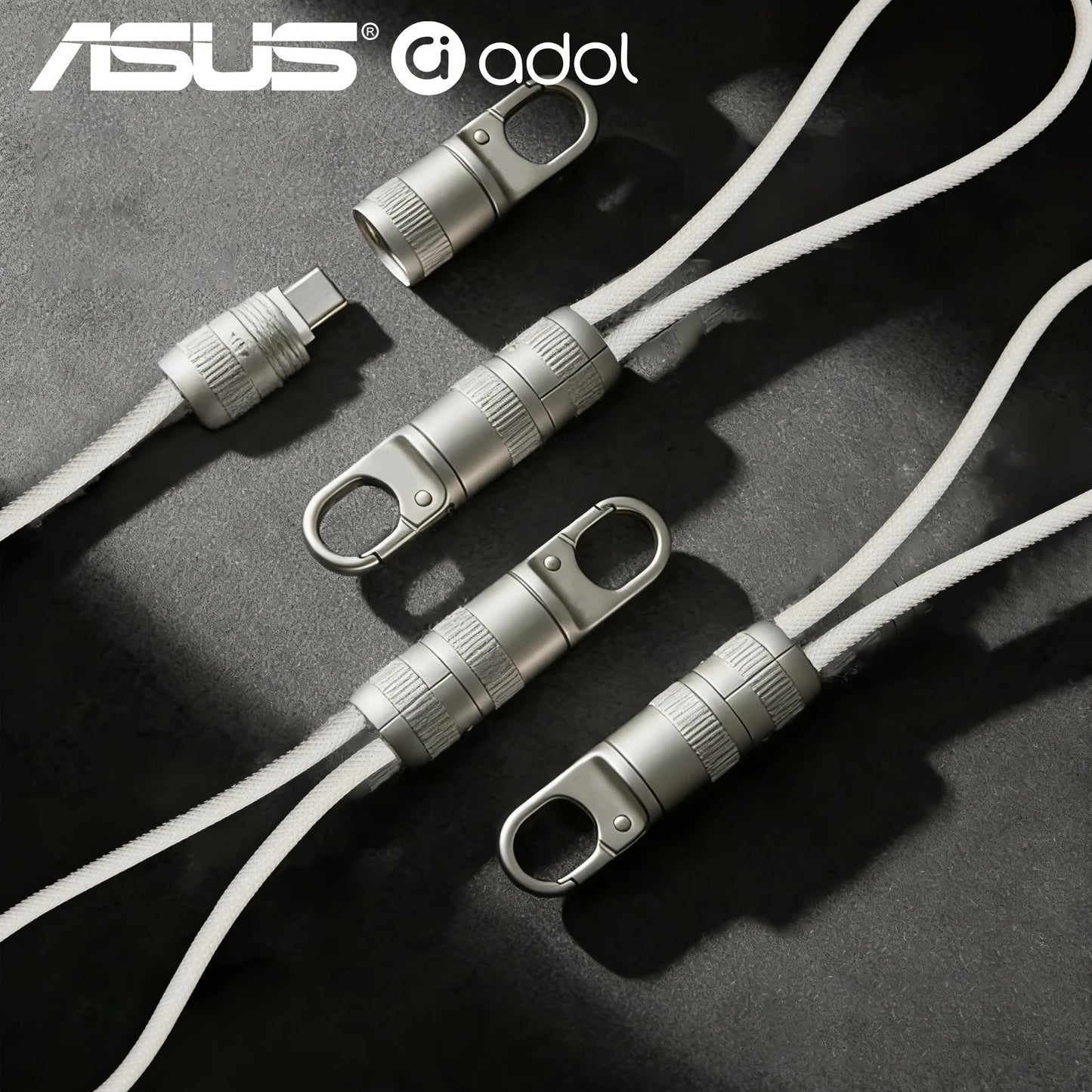 60W Mobile Fast Charging Cable | Type-C Keychain Anti-Loss Design