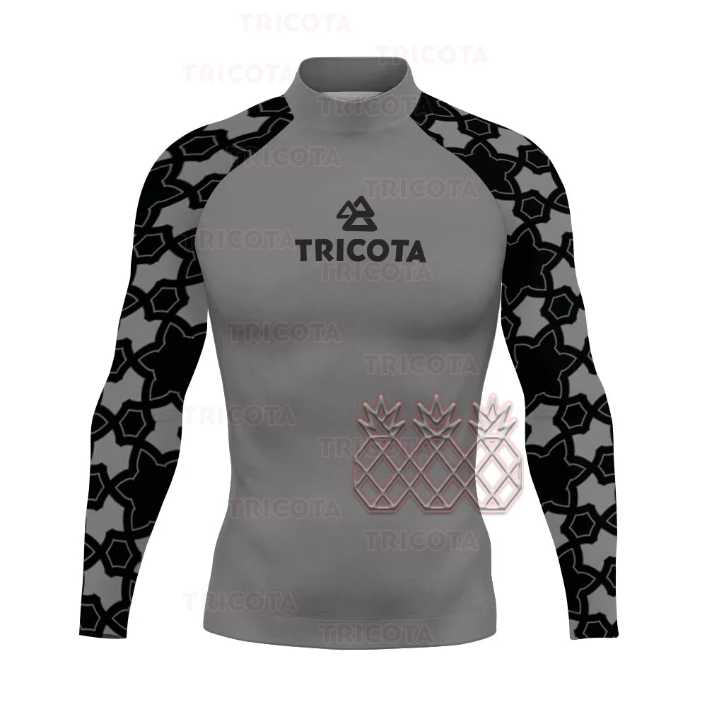 Men's UV Protection Long Sleeve Rash Guard for Surfing & Diving