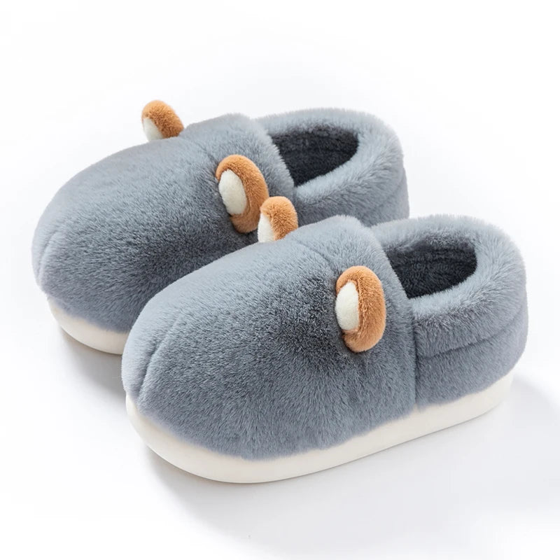 Women's Anti-Slip Plush Cotton Slippers | Cozy Warm Home Footwear