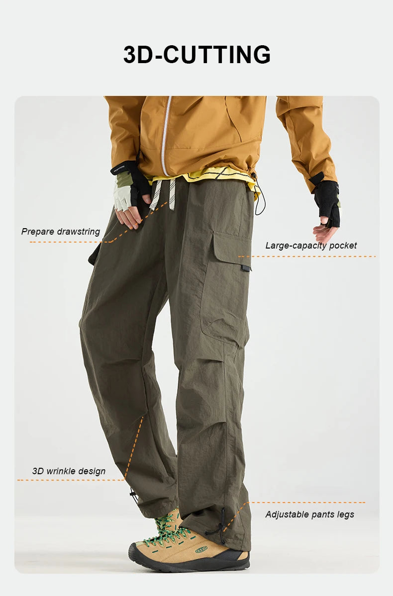 Men's Water-Repellent Hiking & Camping Pants | Breathable Cargo Trousers