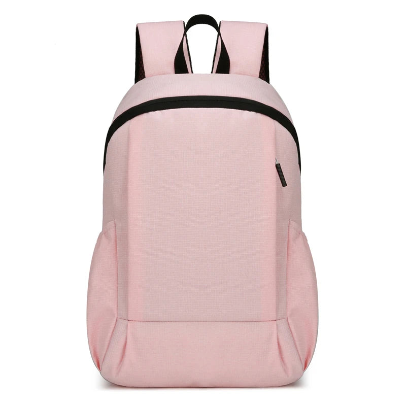 Lightweight Solid-Color Backpacks for Outdoor & School Use