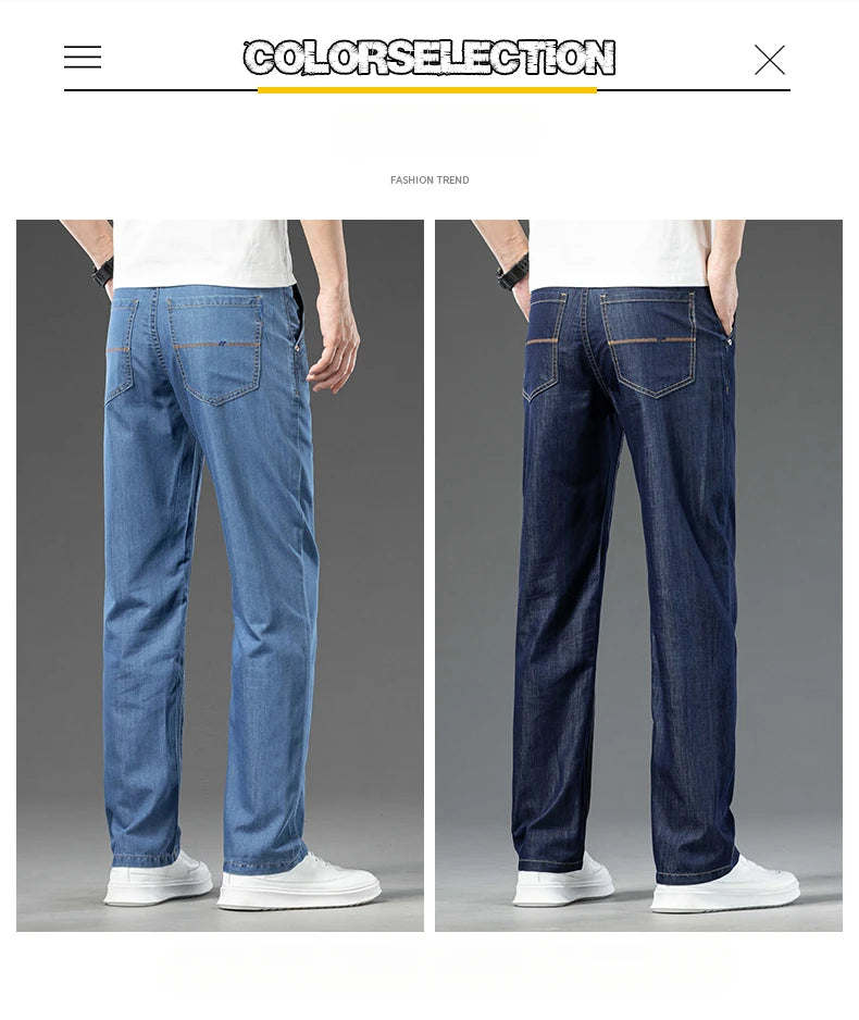 Men's Loose Straight Jeans | Versatile Casual Denim Trousers