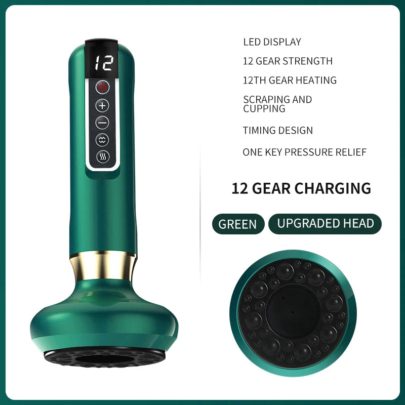 Tricolor Electric Gua Sha Massager | Slimming Infrared Therapy