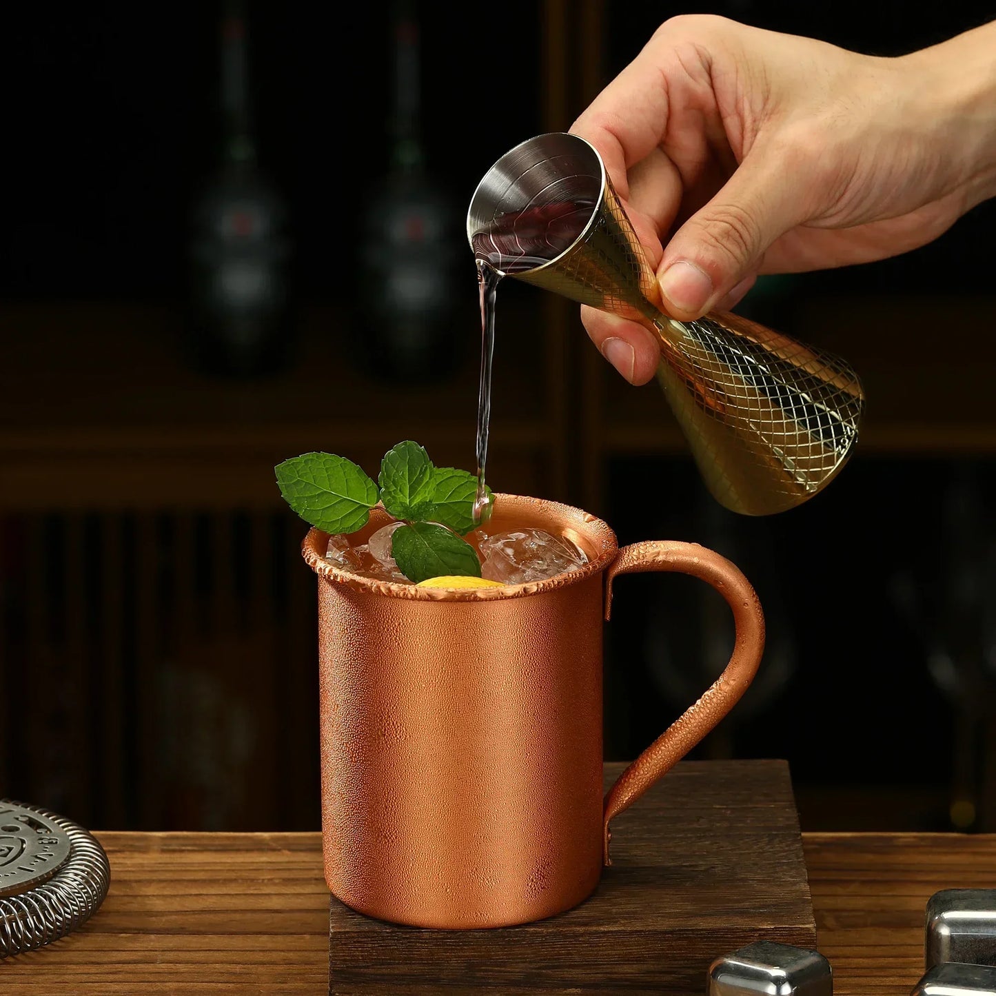 Copper Moscow Mule Mug Durable Coppery Beer Mugs Coffee Mug Milk Cup Pure Copper Cup Drinkware