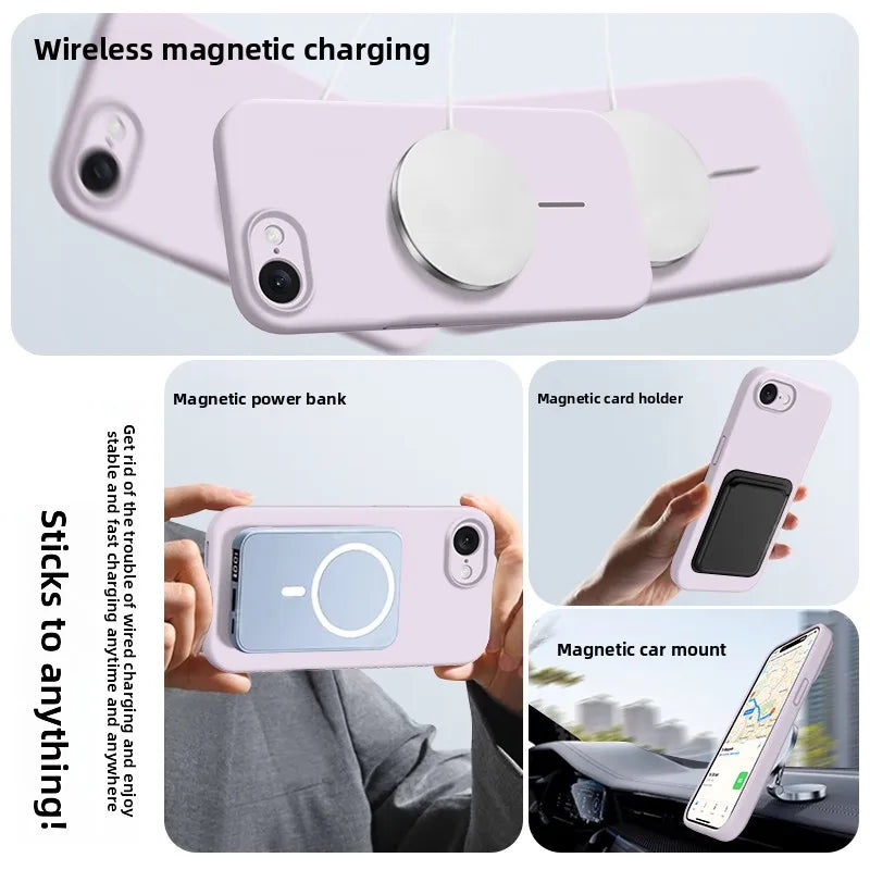 Magnetic Silicone Case for iPhone 17e & 16e | Drop-Proof & Stylish