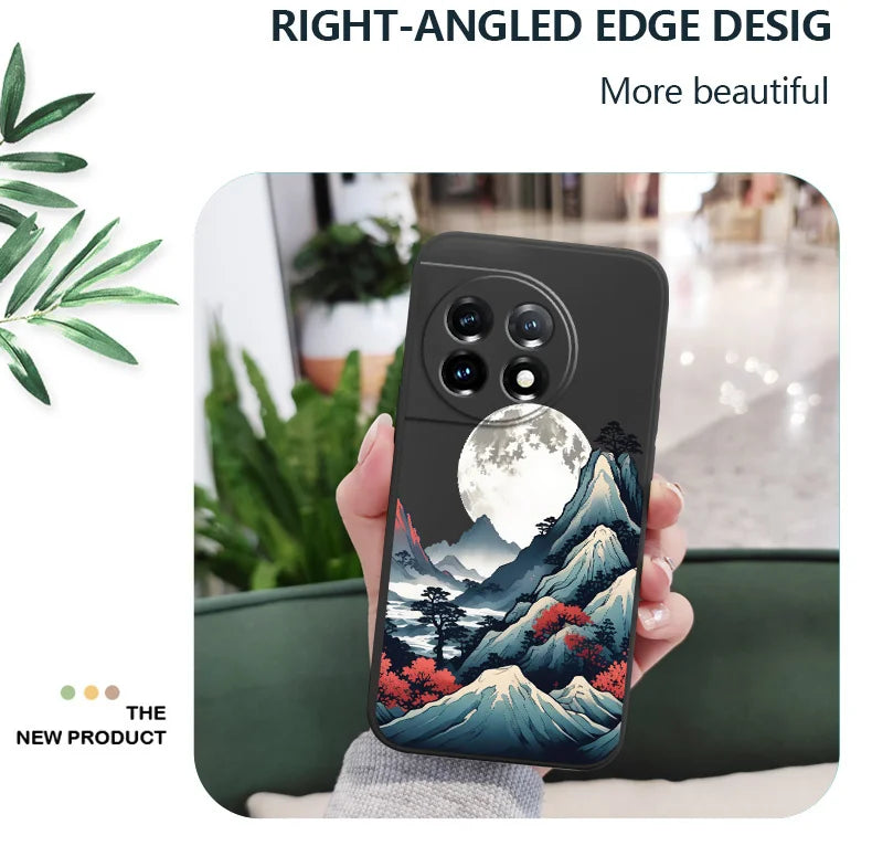 Smoke Mountain Phone Case For Oneplus 13 13R 12 12R 11 11R 10 10R 10T 9R 9RT 9 8T 8 7 7T Pro 5G Liquid Silicone Cover