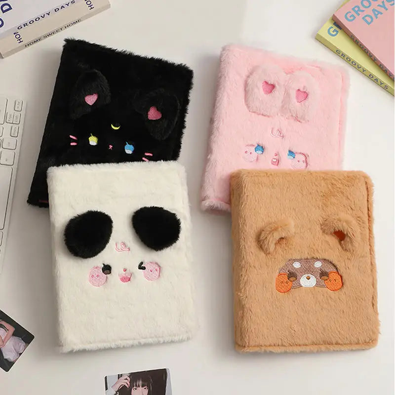 Kawaii Soft Plush A5 Binder Photo Album for Collectors & Students
