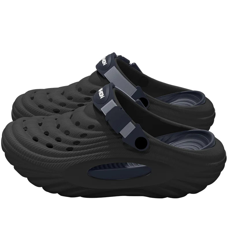 Men's Summer Thick Sole Breathable Outdoor Slippers | Comfort & Style