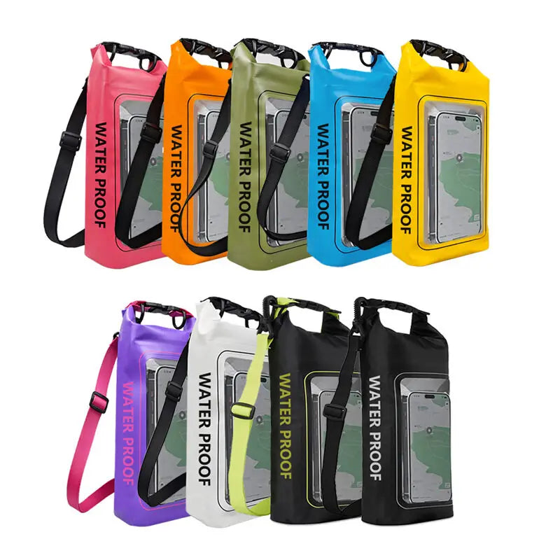 2L Waterproof Touch Screen Dry Bag for Outdoor Sports & Camping