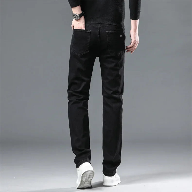 Men's Winter Velvet Pants | Warm Fleece-Lined Denim Jeans