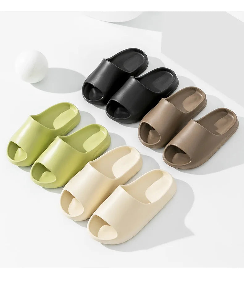 Women's Cloud Thick-Soled Coconut Slippers | Summer Bath Slides