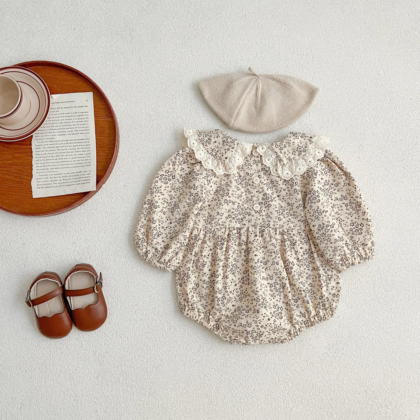 Adorable Lace Ruffle Baby Girl Overalls | Stylish Romper 0-24M