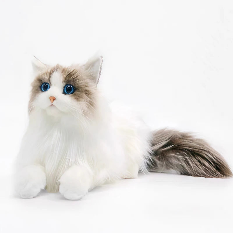Lifelike Plush Toy Cat | Soft Simulation Doll for Comfort & Joy