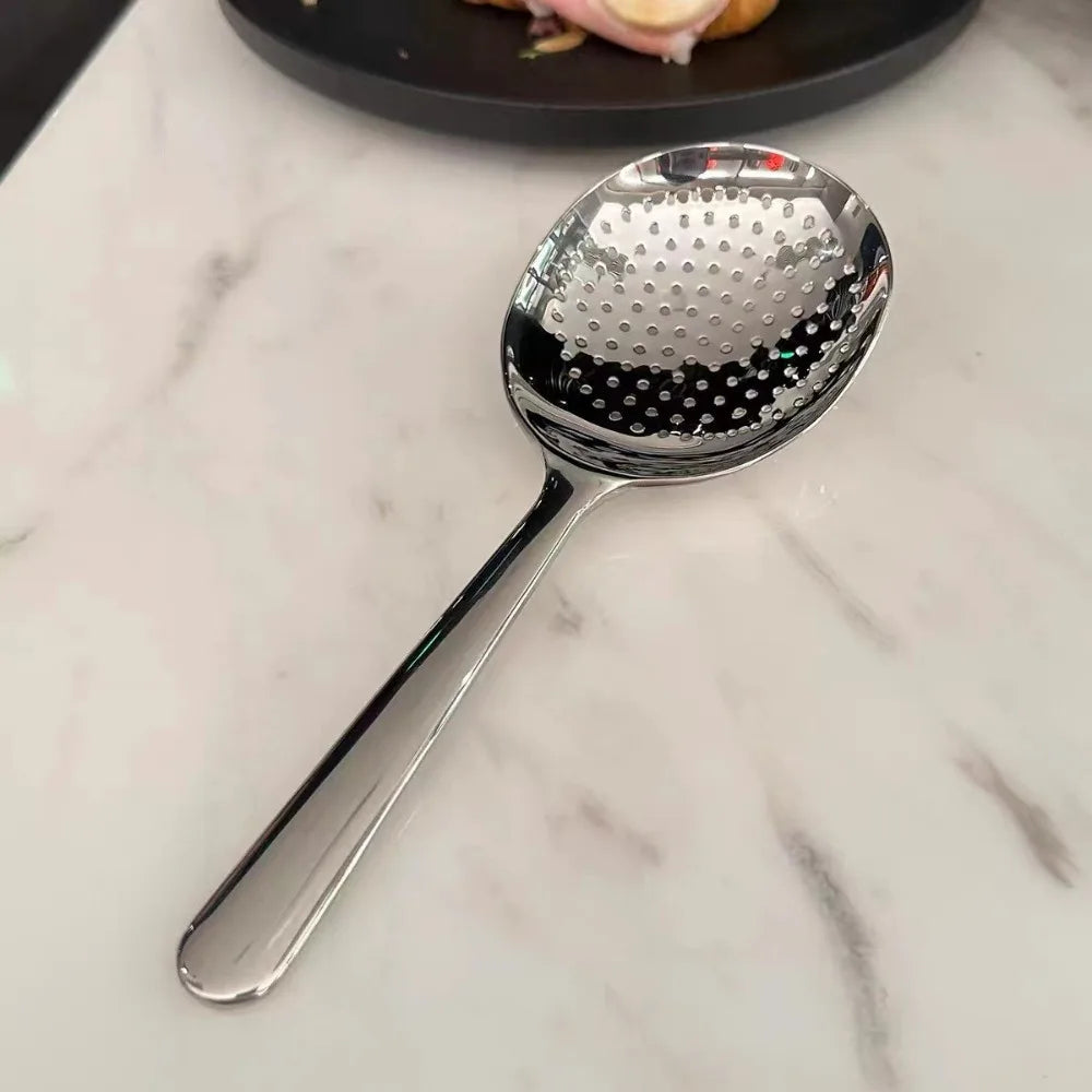 Large Stainless Steel Round Spoon | Perfect Kitchen Utensil