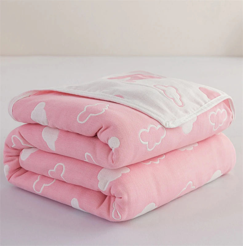 Breathable Summer Quilt | Multi-functional Cotton Towel Blanket