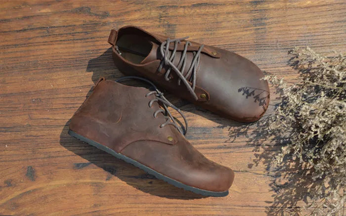 Handmade High Top Genuine Leather Shoes for Women | Stylish Comfort