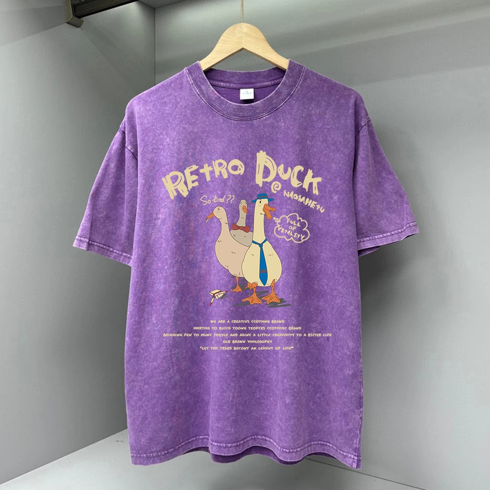 Men's Retro Cartoon Graphic T-Shirt | Stylish Summer Wear