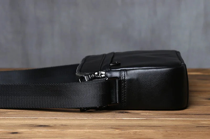 Casual Leather Shoulder Bag for Men | Stylish Large Capacity Messenger