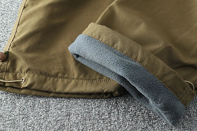 Thick Waterproof Fleece Cargo Pants | Ideal Winter Outdoor Wear