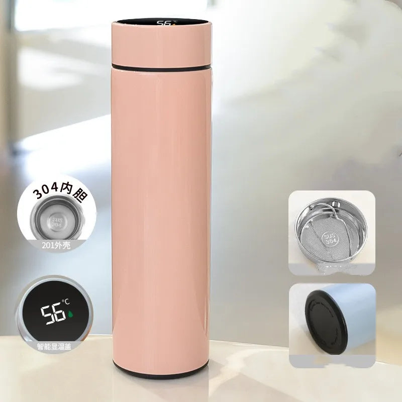 500ML Smart Insulated Water Bottle with Temperature Display