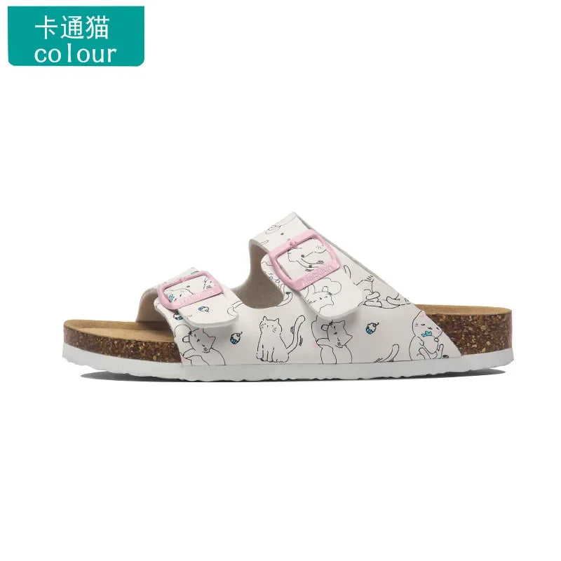 Men's Casual Buckle Cork Slippers | Comfortable Summer Footwear