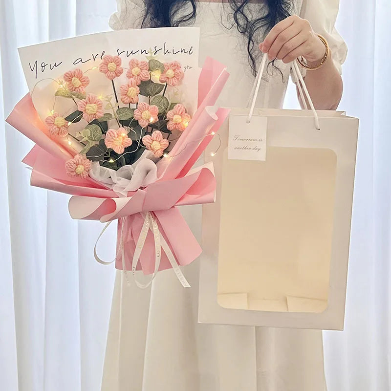 Ramo Eterno de Flores de Ganchillo | El Regalo Perfecto para Cualquier Ocasión