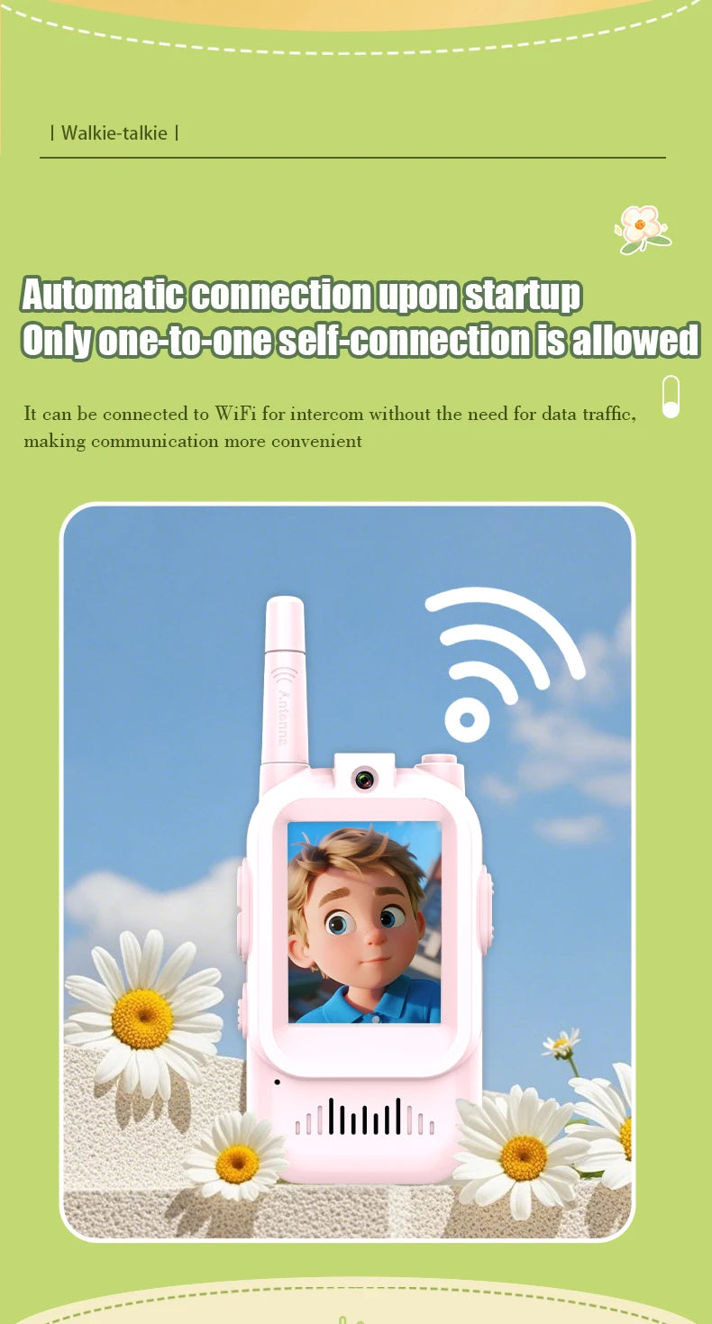 Kids Walkie Talkies with Video | Rechargeable Clear Sound Communication
