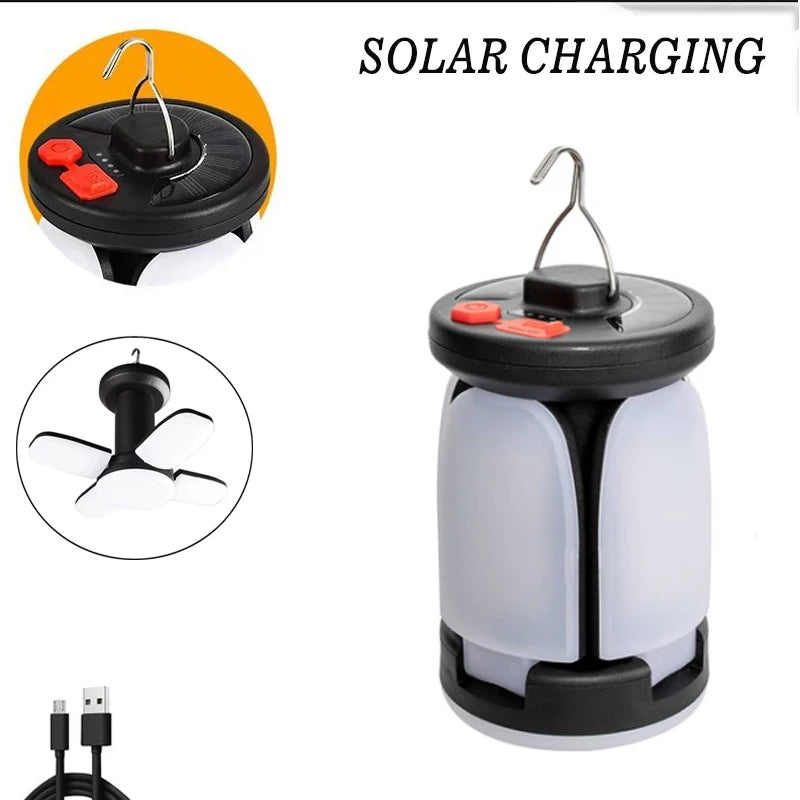 Linterna de camping LED recargable | Luz de tienda de campaña portátil 3 modos