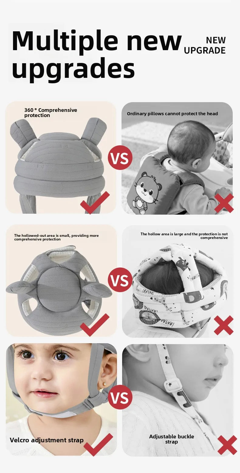 Baby 360 Head Protection Hat | Breathable Anti-Fall Cap for Kids