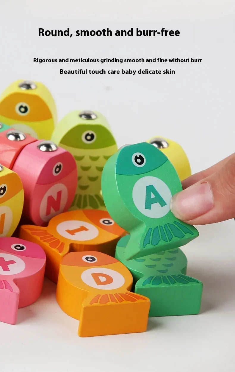 Wooden Fishing Toys for Kids | Fun Montessori Learning Game