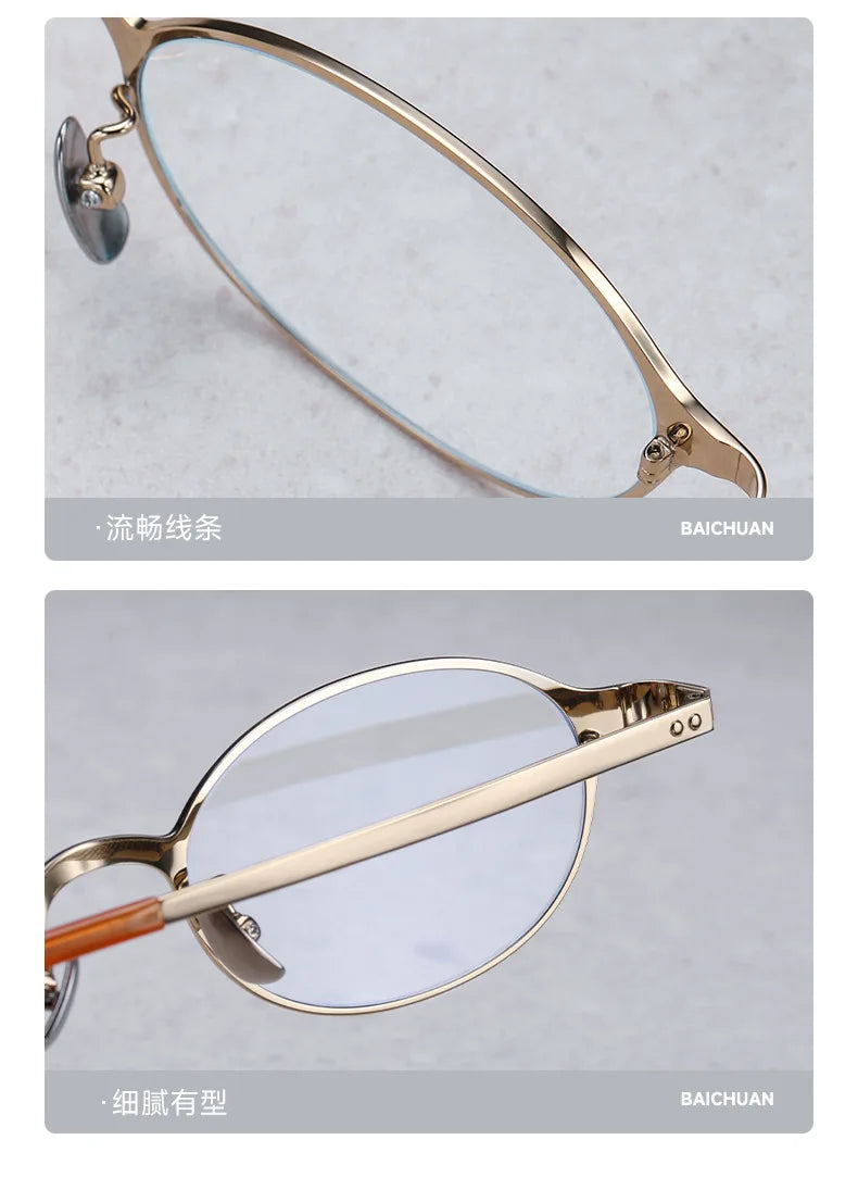 Oval Titanium Photochromic Sunglasses | Elegant Women's Eyewear