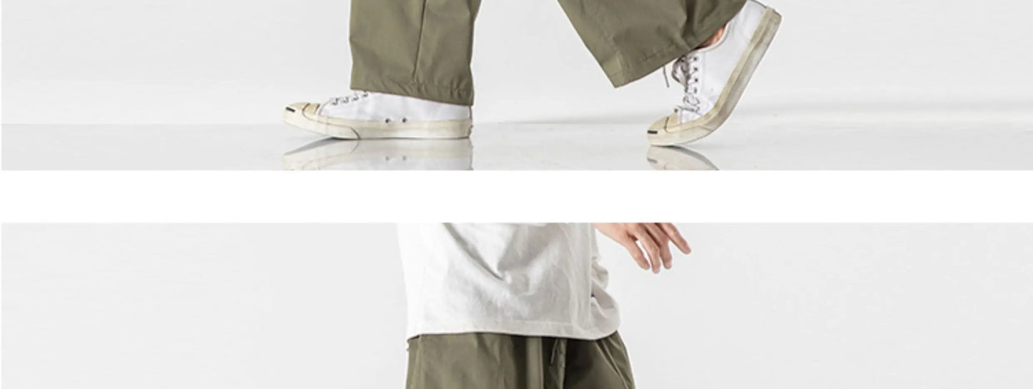 Men's Casual Wide Leg Pants | Lightweight Thin Joggers