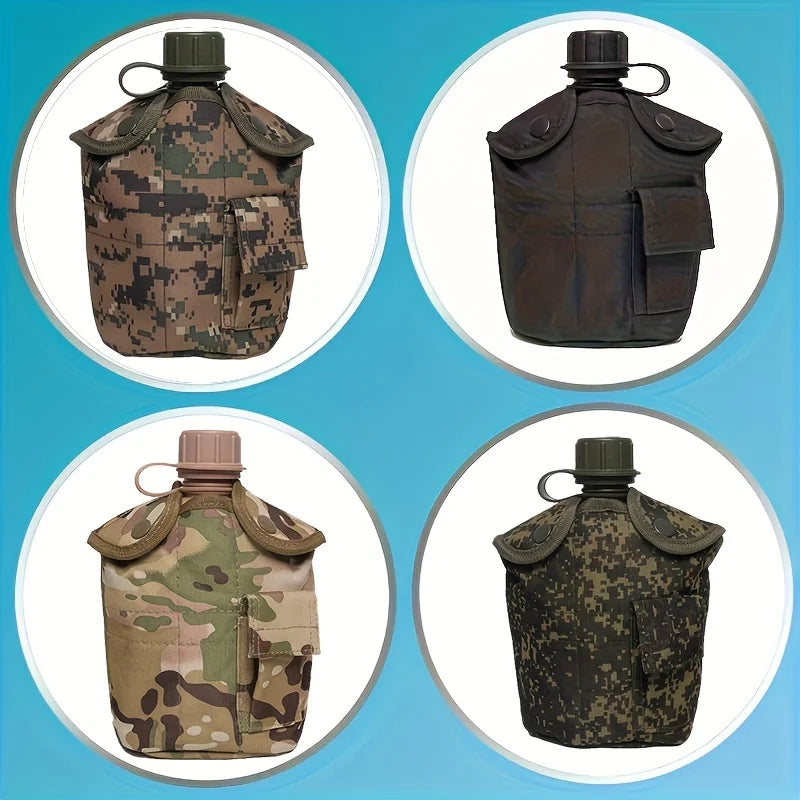 Large Capacity Military Canteen Bottle for Outdoor Adventures