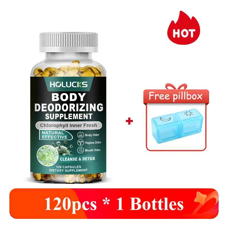 Natural Chlorophyll Capsules for Detox, Digestive & Skin Wellness