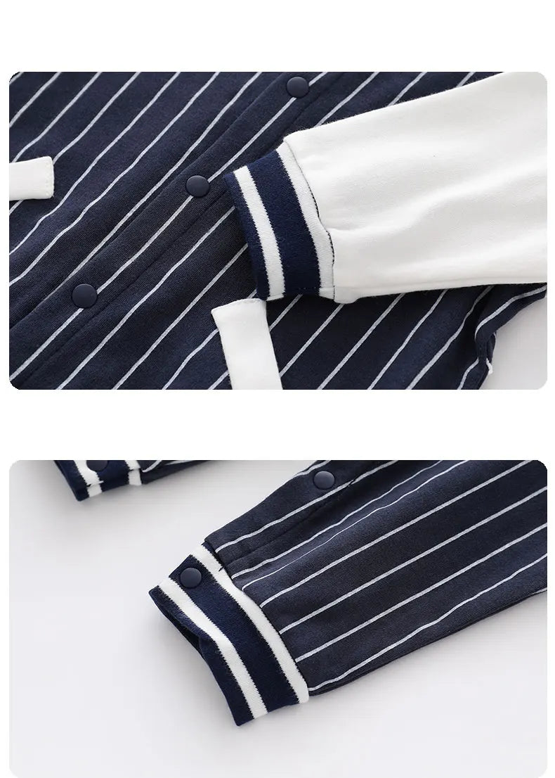 Baby Boy's Cotton Baseball Jumpsuit | Adorable Autumn Outfit
