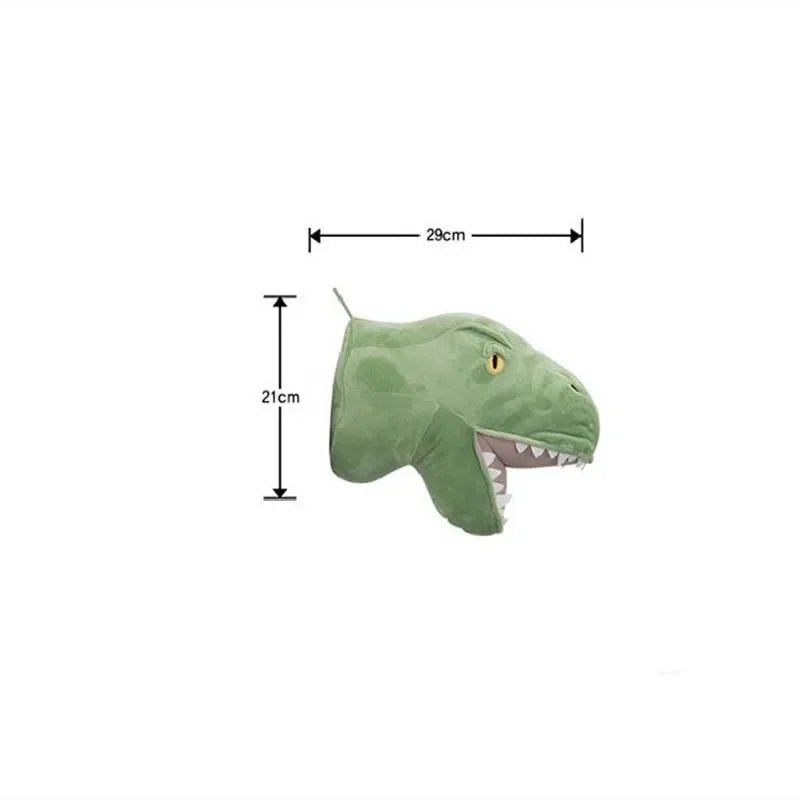 Animal Head Wall Decor | Cute Plush Animal Hanging Mounts for Kids
