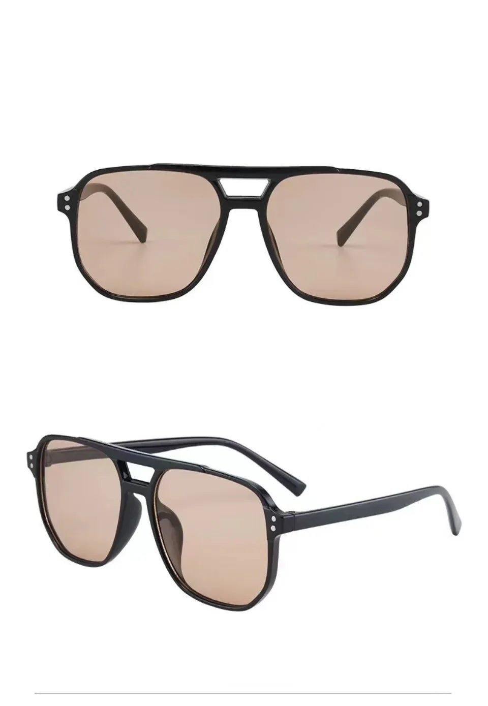 Vintage Unisex Big Sunglasses | Retro UV400 Square Shades