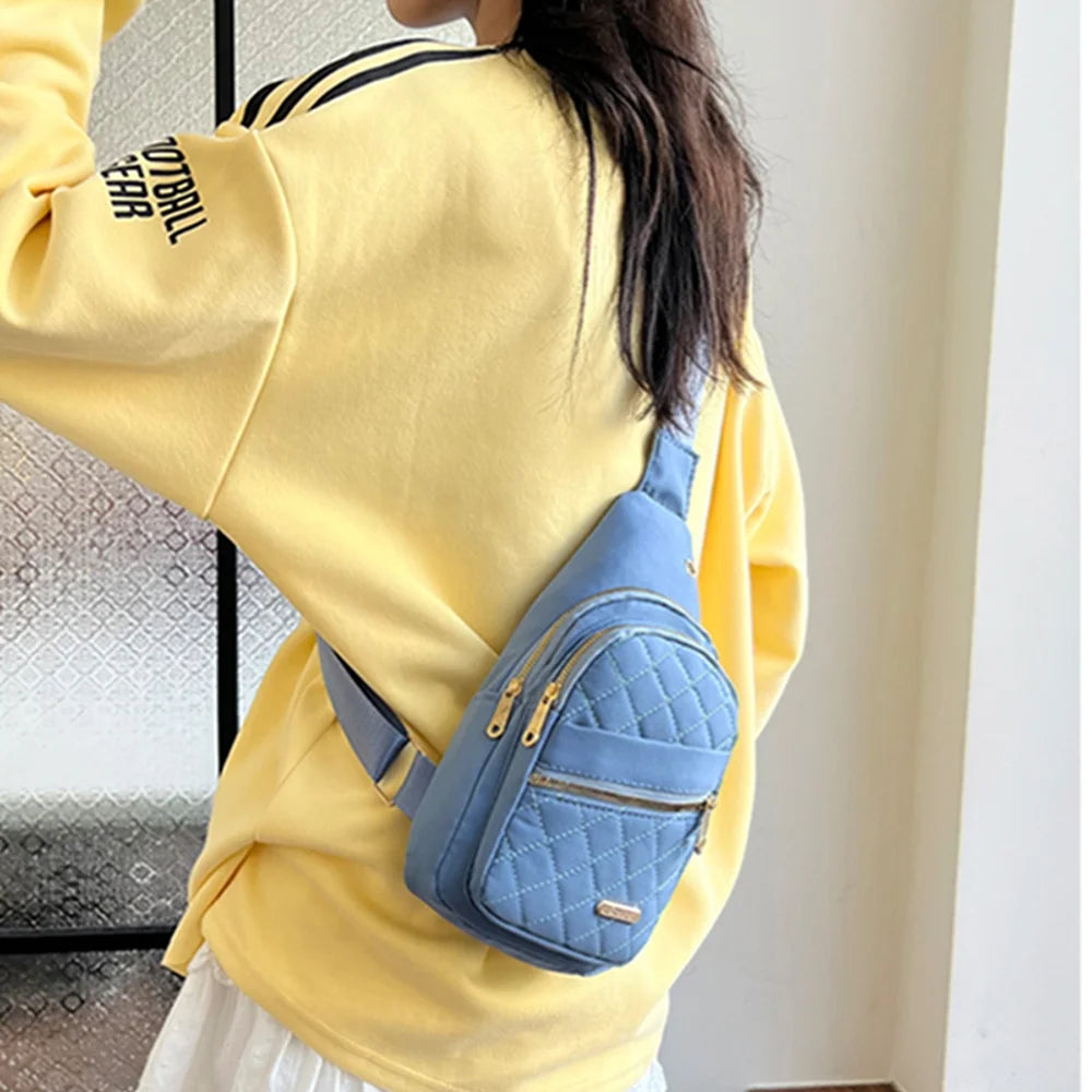 Waterproof Chest Bag for Women | Fashionable Anti-Theft Sling Backpack
