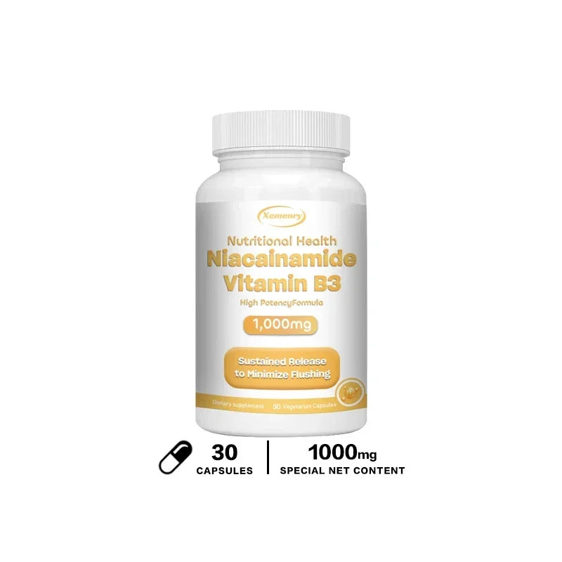 Niacinamide Vitamin B3 Capsules | Boost Brain & Heart Health